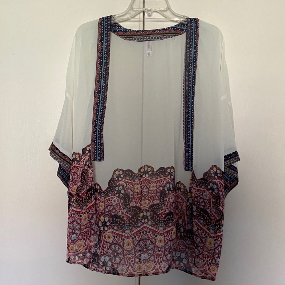 Sheer Floral Cardigan